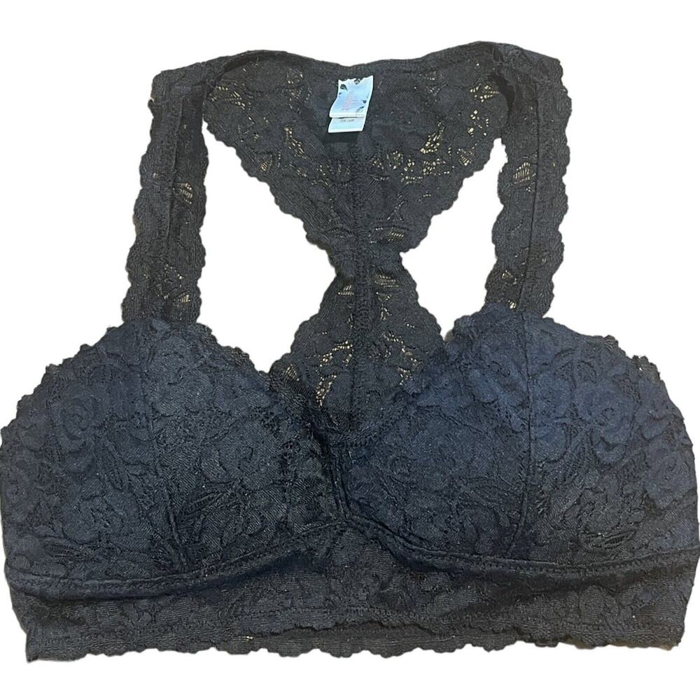 Wishlist Black Lace Bralette Size S Padded Bra